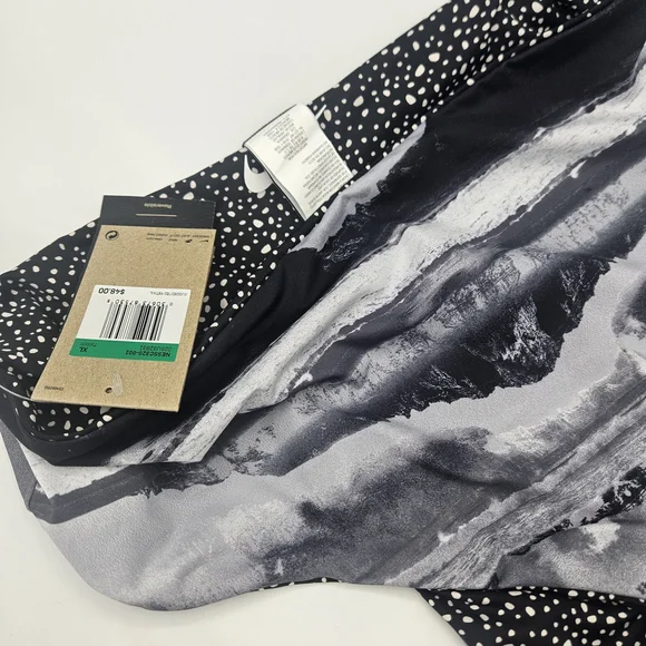 NWT Nike Adventure Reversible High Waist Cheeky Bottoms Swimsuit Black Grey XL - Picture 7 of 7